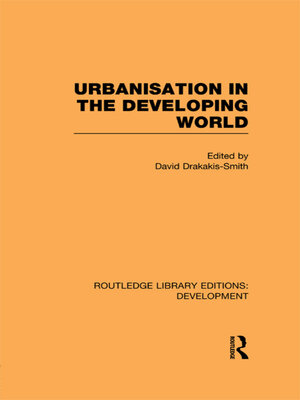 cover image of Urbanisation in the Developing World